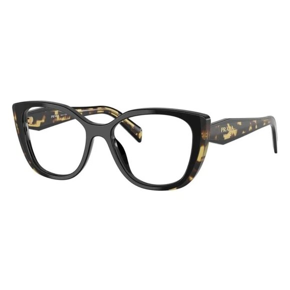NEW PRADA PR B04V 3891O1 HAVANA BLACK EYEGLASSES PRADA PRB04V 3891O1 - Picture 1 of 3
